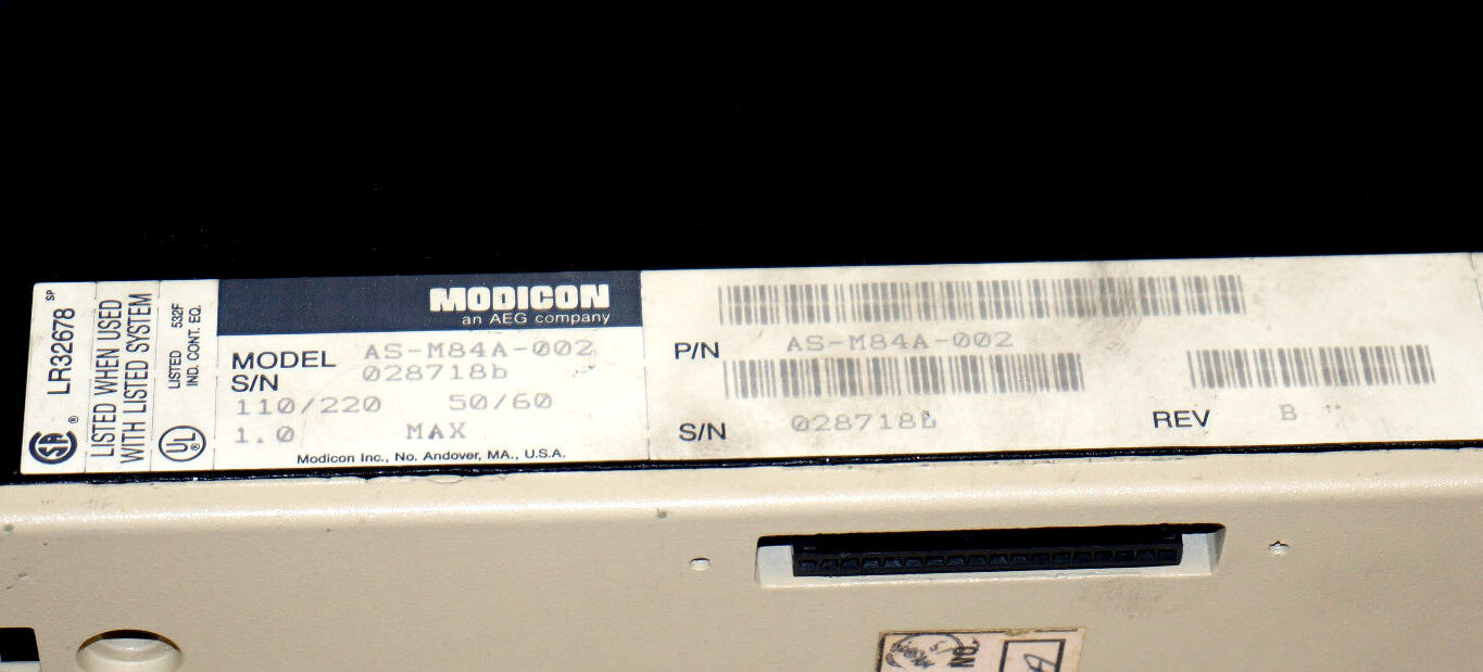 MODICON AS-M84A-002 REV. B CPU MODULE ASM84A002