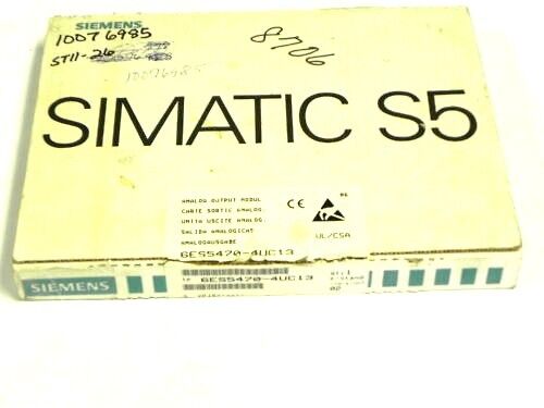 NIB SIEMENS 6ES5470-4UC13 OUTPUT MODULE ANALOG 470  6ES54704UC13