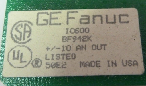 GE FANUC IC600BF942K ANALOG OUTPUT BOARD +/- 10 AN OUT