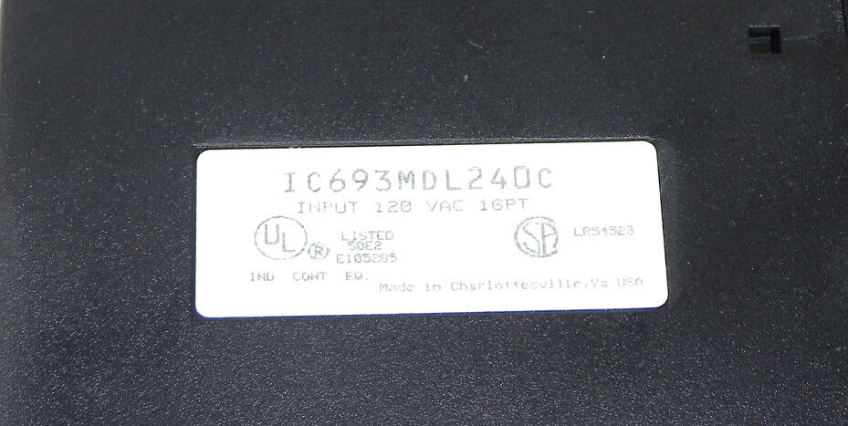 GE FANUC IC693MDL240C INPUT MODULE 120 VAC 16PT