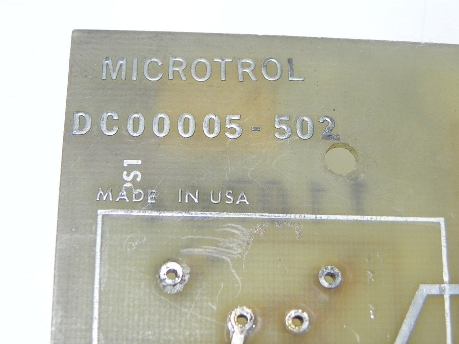 MICROTROL DC00005-502 DISPLAY BOARD DC00005502
