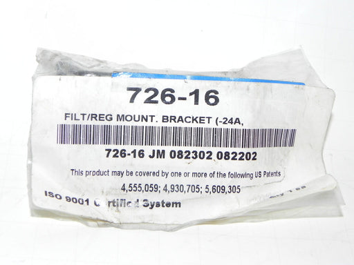 NEW FILTER REGULATOR 726-16 MOUNTING BRACKET