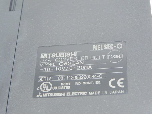 MITSUBISHI Q62DAN D/A CONVERTER UNIT -10-10V/0-20mA