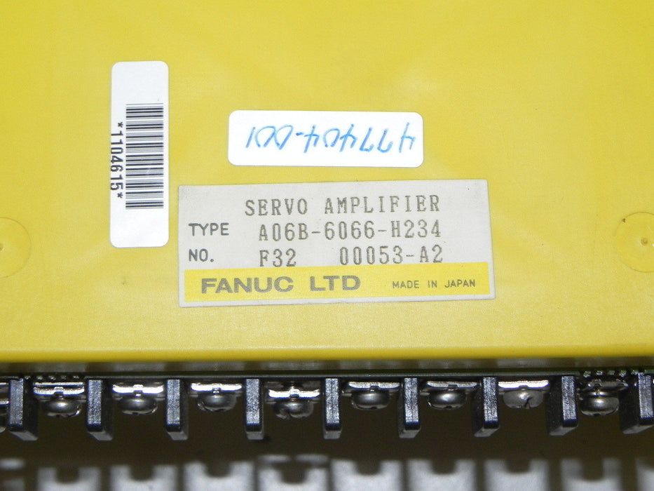 FANUC A06B-6066-H234 SERVO AMPLIFIER 2AXIS 1/2-0SP0S-10 REPAIRED