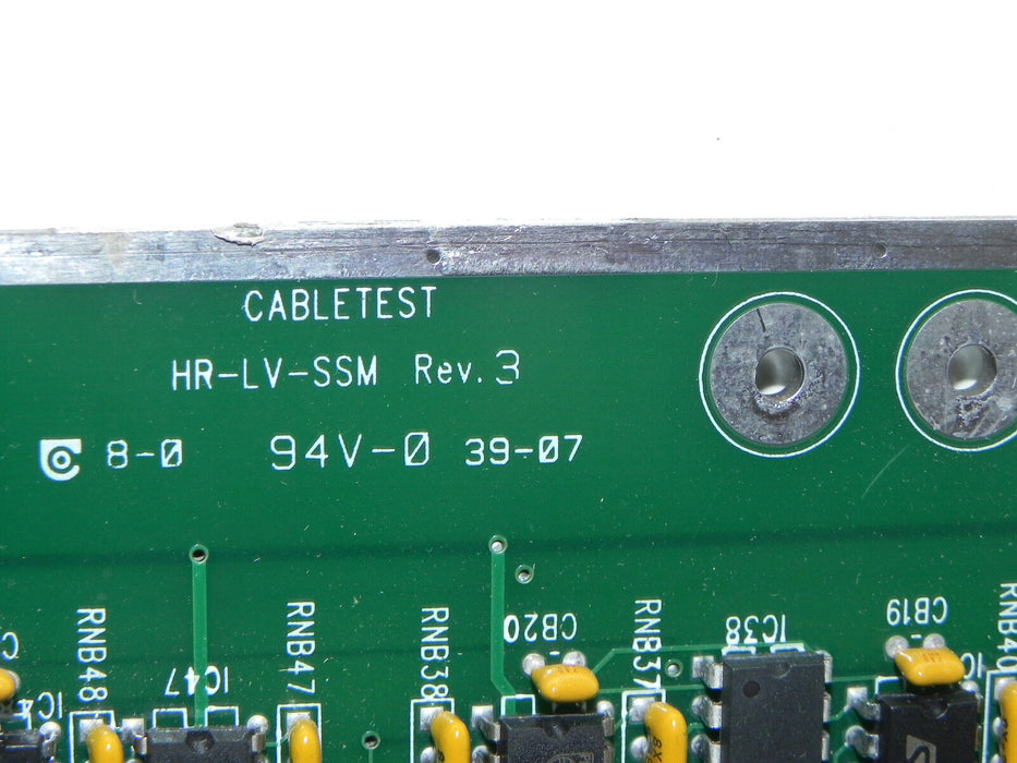 CABLETEST HR-LV-SSM REV. 3 BOARD P/N: 20-26020, HRZ-LV SC (22-15500)