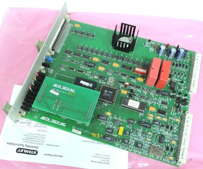 BETA TECH BC-FSC-072-003/BC-NULL-011-001 SPINDLE CARD BCFSC072003 REPAIRED