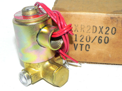 NEW SKINNER ELECTRIC VALVE 120/60 5-200PSI 1/4" ORFICE XR2DX20 CODE VT1 XR2D X20