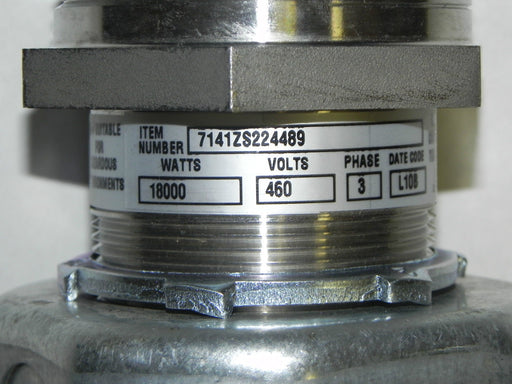 NIB INDEECO 714LS6099 HEATING ELEMENT 1800 WATTS, 460 VOLTS, 3PH, AAI-714LS6099