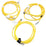 LOT OF 3 MENCON MDC-5FP-2M 5 POL FEM MDC CABLES 2M 22AWG MDC5FP2M