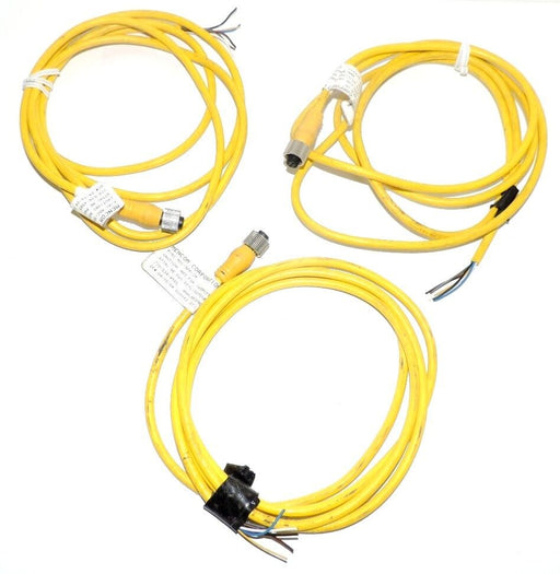 LOT OF 3 MENCON MDC-5FP-2M 5 POL FEM MDC CABLES 2M 22AWG MDC5FP2M