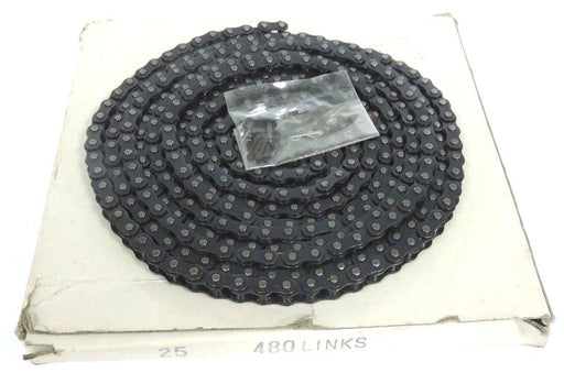 NIB WHITNEY CHAIN 25X10FT 480 LINKS PRECISION ROLLER CHAIN