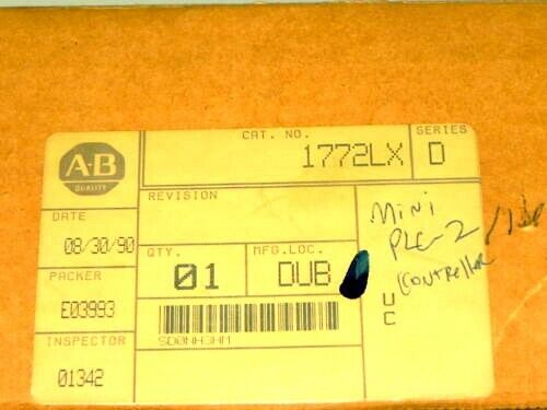 ALLEN BRADLEY 1772-LX/D CPU MODULE PROCESSOR SER. D 1772-LX