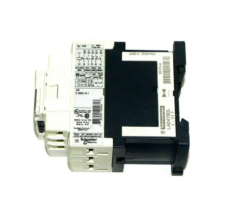 TELEMECANIQUE CAD32BD CONTROL RELAY 3 NO and 2 NC, 600 V, 24 VDC STANDARD COIL