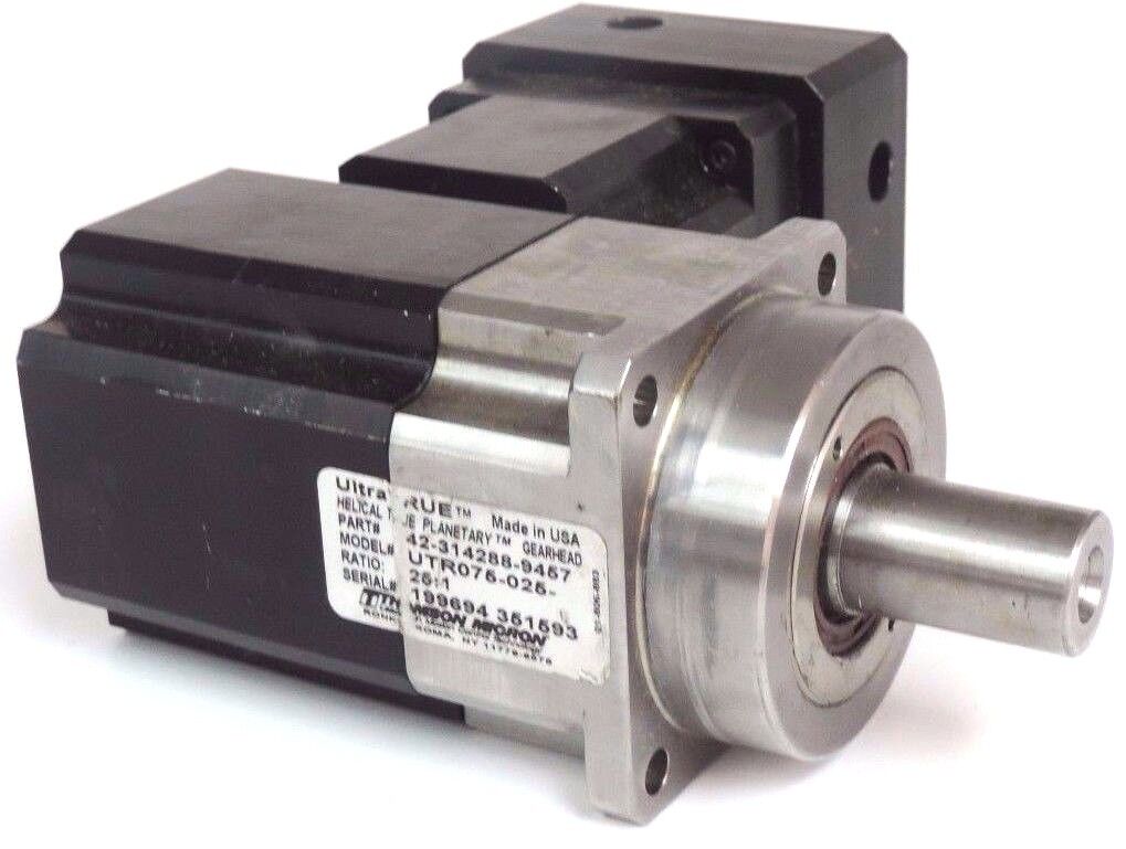 THOMSON MICRON 42-314288-9457 SERVO MOTOR UTR075-025-0-RM075-37 GEARBOX 90 DEG.