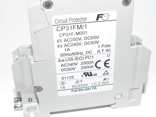 FUJI CP31FM/1 CIRCUIT PROTECTOR CP31FM 1 AMP BREAKER