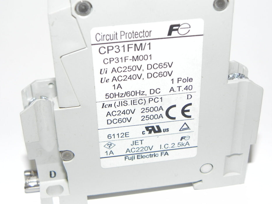 FUJI CP31FM/1 CIRCUIT PROTECTOR CP31FM 1 AMP BREAKER