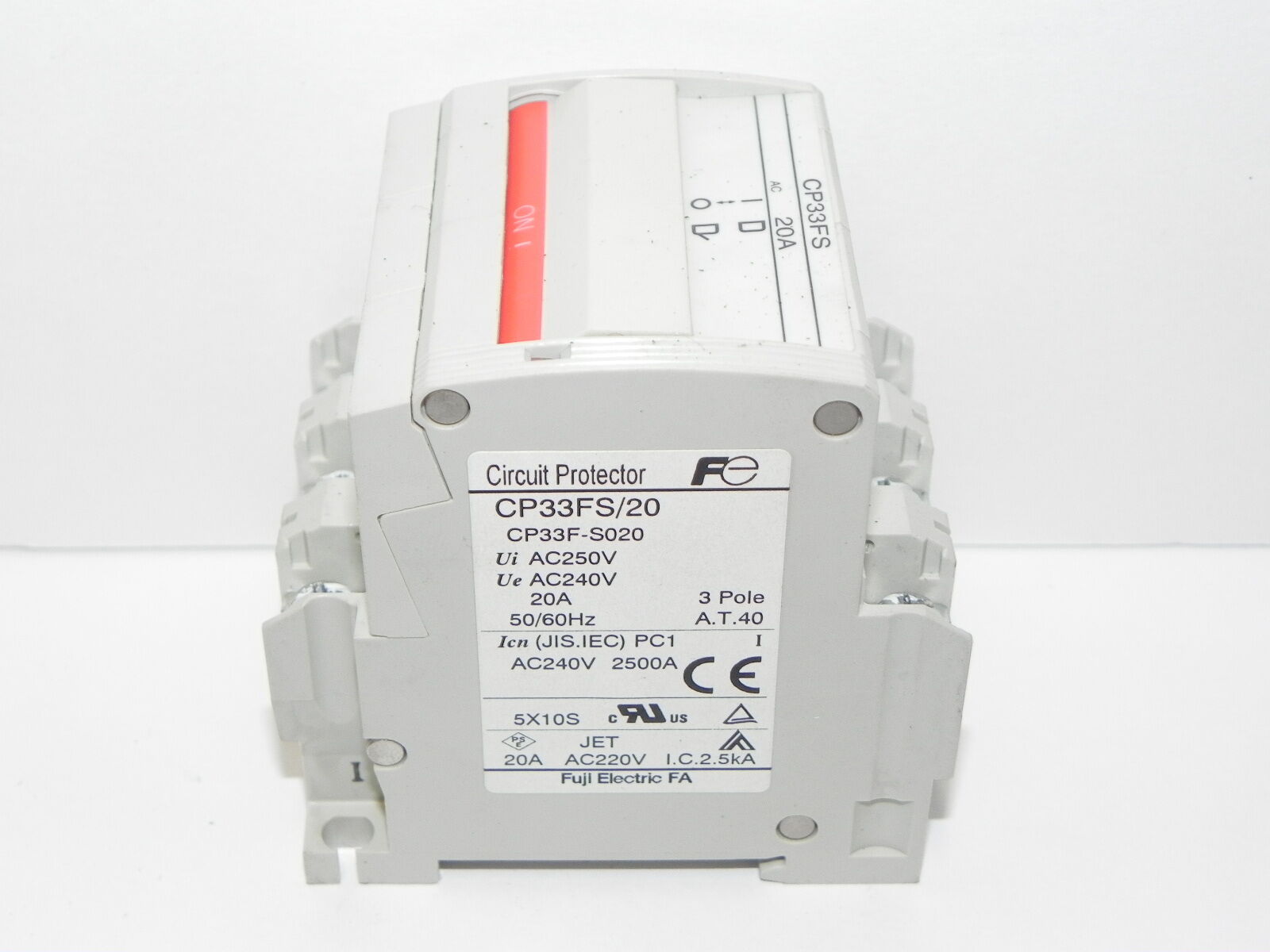 FUJI ELECTRIC CP33FS/20 CIRCUIT PROTECTOR CP33F-S020 20A CP33FS
