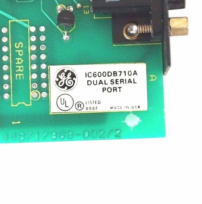 GENERAL ELECTRIC IC600DB710A DUAL SERIAL PORT 44B717368-002/2, IC600DB710