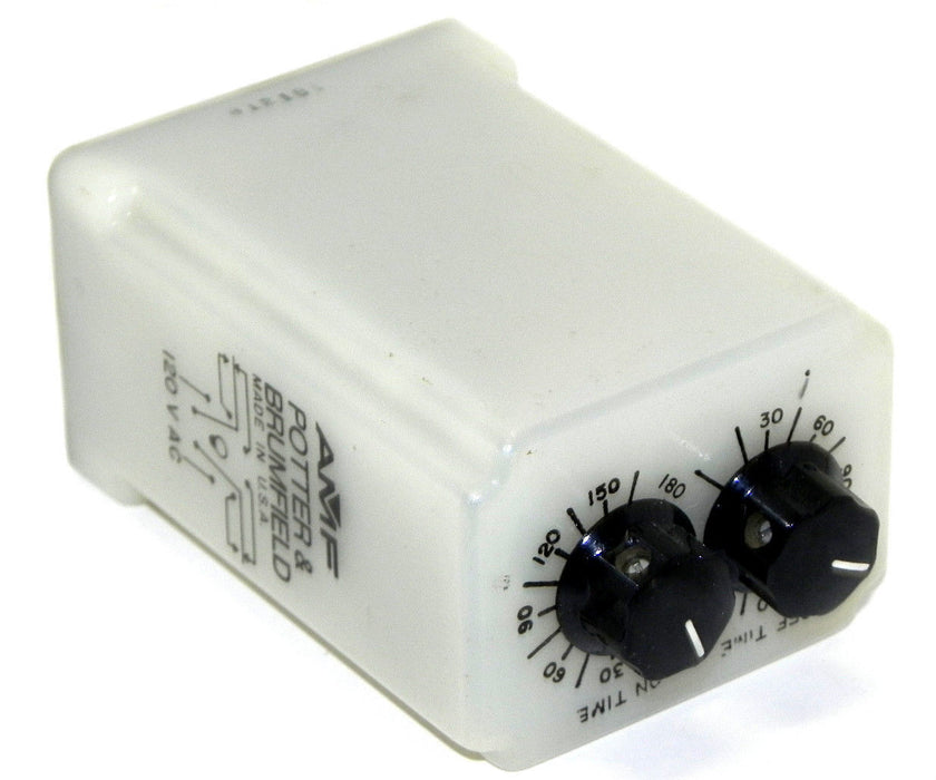 POTTER & BRUMFIELD CRB-48-70180 TIME DELAY RELAY 1.8 TO 180 SEC. 120VAC