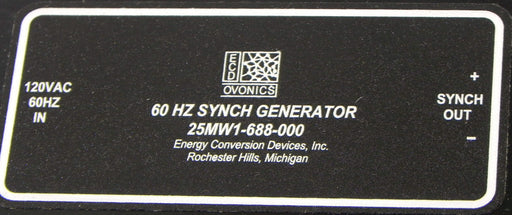 NEW ECD OVONICS 25MW1-688-000 SYNCH GENERATOR 120VAC, 60HZ, 25MW1688000