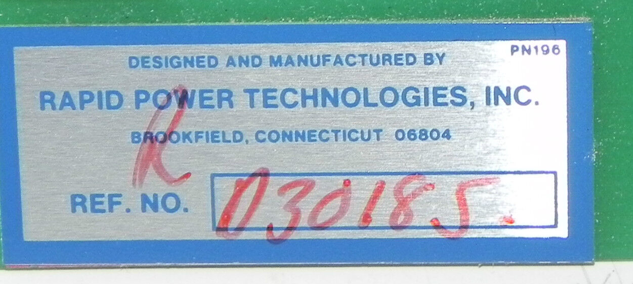 RAPID ELECTRIC SISO-3 BOARD SIS0-3, 0/5 VDC, PCU1 94V0