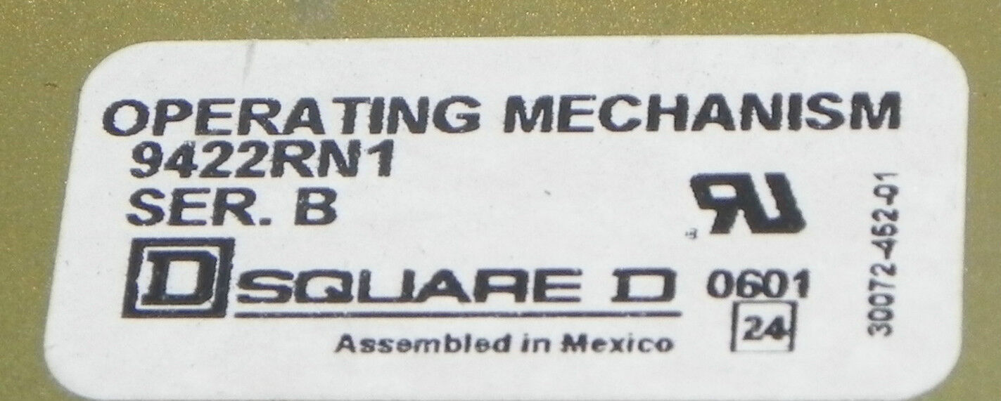 SQUARE D FAL36035 35A CIRCUIT BREAKER FAL36035 W/9422RN1 OPERATING MECHANISM