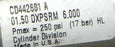 NEW PARKER CD442681 A CYLINDER 01.50 DXPSRM 6.000 PMAX=250 PSI (17 BAR)