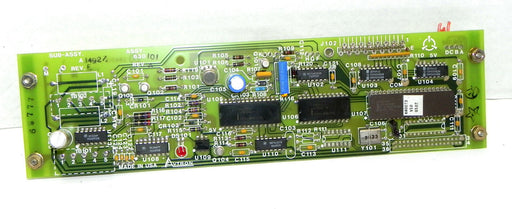 AVTRON SUB-ASSY. A 14927 BOARD REV. F. ASSY. 630101 REV. A, MACH. D15985