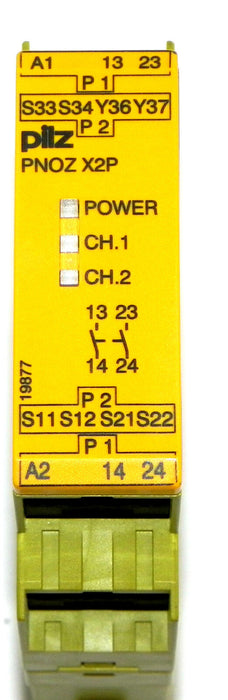 PILZ PNOZ X2P 24VACDC 2n/o SAFETY RELAY PNOZ X2P, ID NO. : 777303