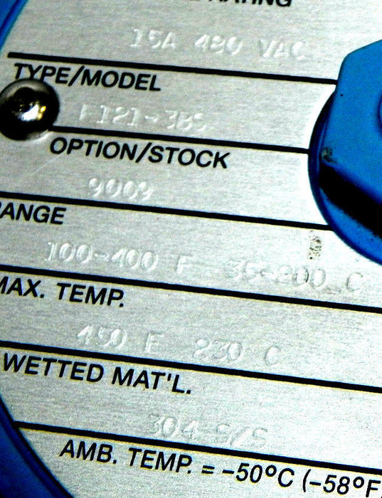 NEW UNITED ELECTRIC CONTROLS  E121-3BS TEMPERATURE CONTROL E1213BS