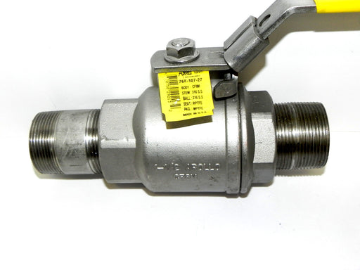 APOLLO 76F-107-27 BALL VALVE BODY: CF8M STEM: 316 S.S. 1-1/2''