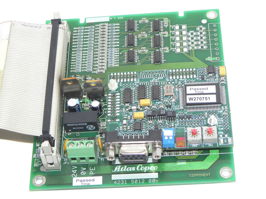 ATLAS COPCO 4231 5012 00 BOARD W/ 9040100117 CABLE 4231501200