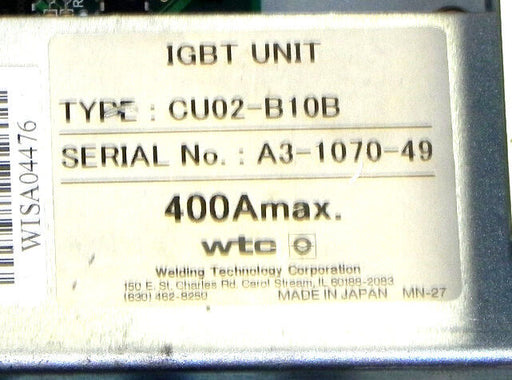 WTC CU02-B10B IGBT UNIT CU02B10B