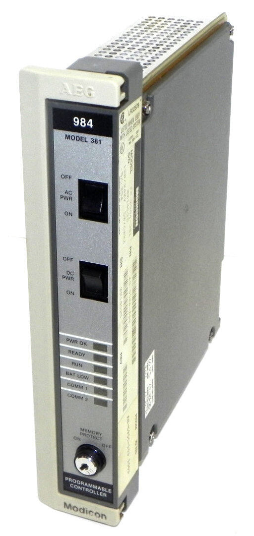 MODICON PC-0984-381 CPU PROGRAMMABLE CONTROLLER P/N: AS-9584-000