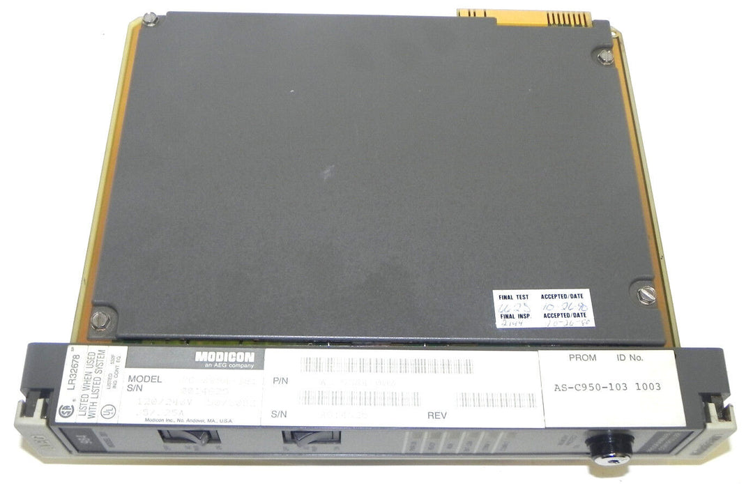 MODICON PC-0984-381 CPU PROGRAMMABLE CONTROLLER P/N: AS-9584-000