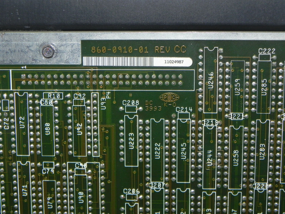 LTX 865-0910-01 MS CONTROL BOARD 860-0910-01 REV. CC LTX SN: 11024987 REV. WC