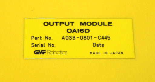 FANUC GFM A03B-0801-C445 OUTPUT MODULE A03B0801C445