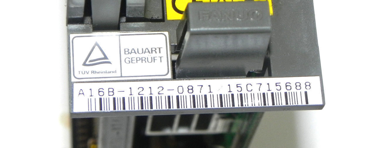 FANUC A16B-1212-0871/15C POWER SUPPLY BOARD W/ A20B-8001-0121/03A PROCESSOR