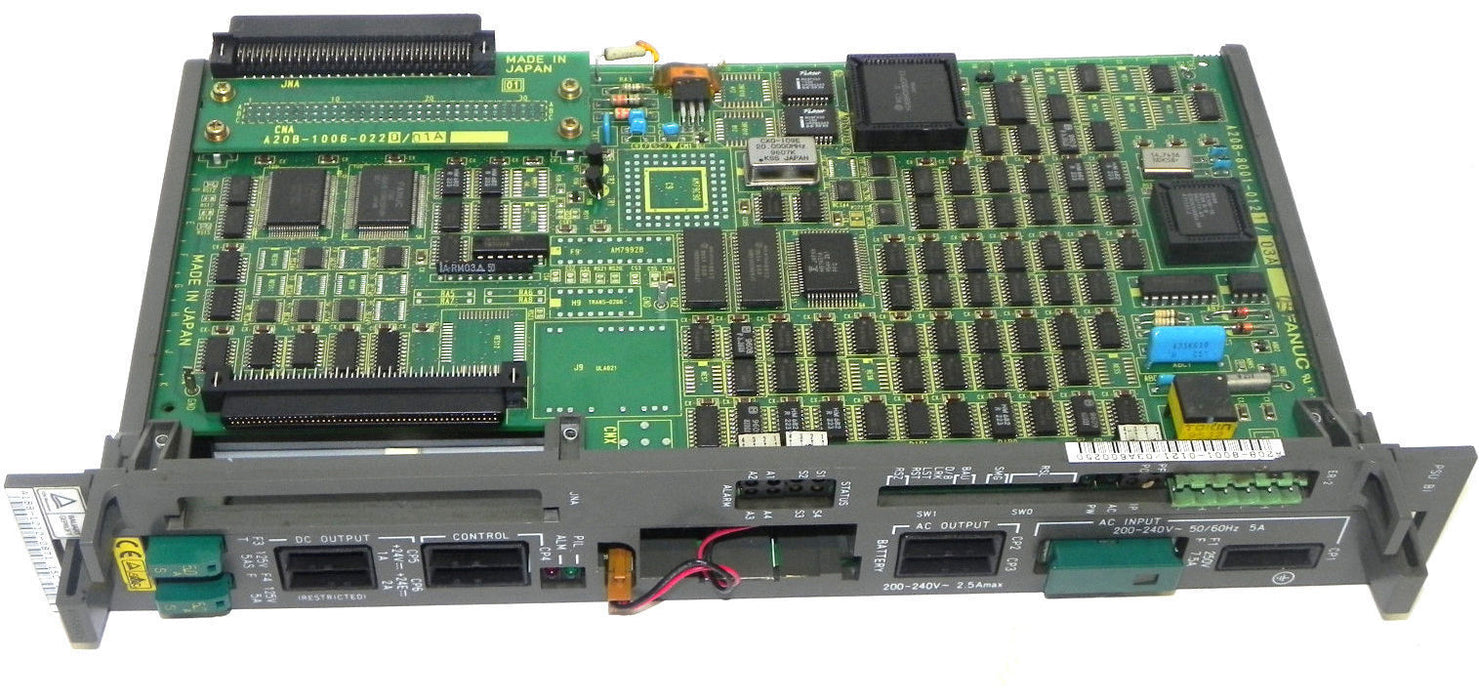FANUC A16B-1212-0871/15C POWER SUPPLY BOARD W/ A20B-8001-0121/03A PROCESSOR
