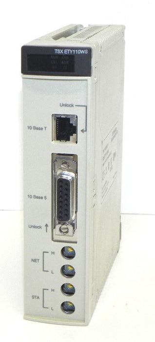 NIB SCHNEIDER AUTOMATION TSXETY110WS TSX57 ETWTCP.IPWS MODULE PV: 06 SV: 2.9