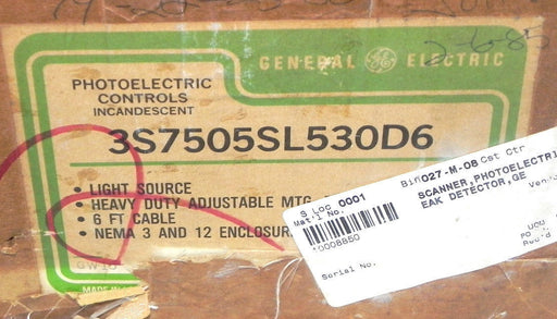 GENERAL ELECTRIC 3S7505SL530D6 PHOTOELECTRIC LIGHT SOURCE