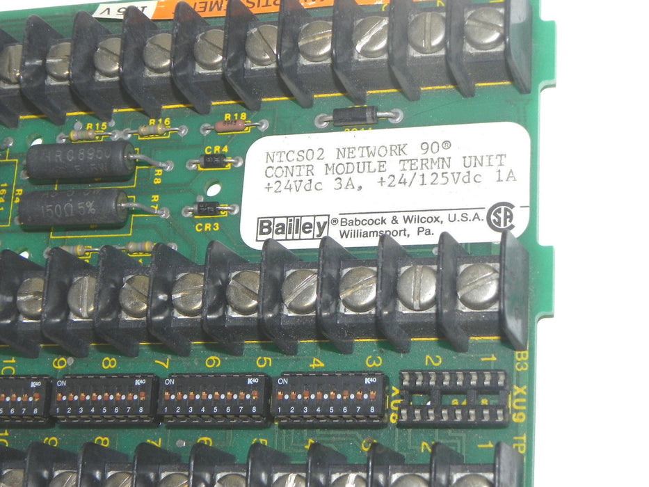 BAILEY NTCS02 NETWORK 90 CONTROL MODULE TERMINAL UNIT 3AMP 24VDC 6635392F1
