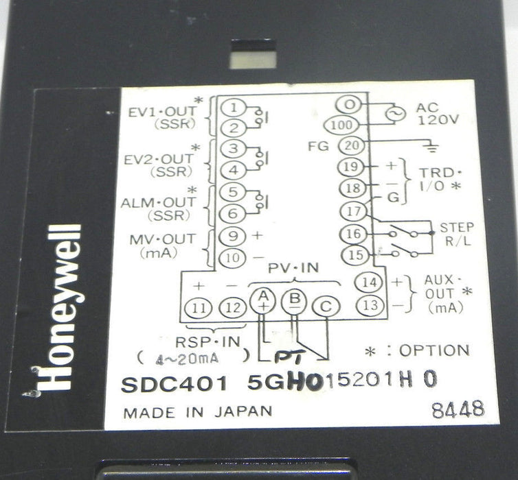 HONEYWELL SDC401 PROCESS CONTROL SDC4015GH015201H0