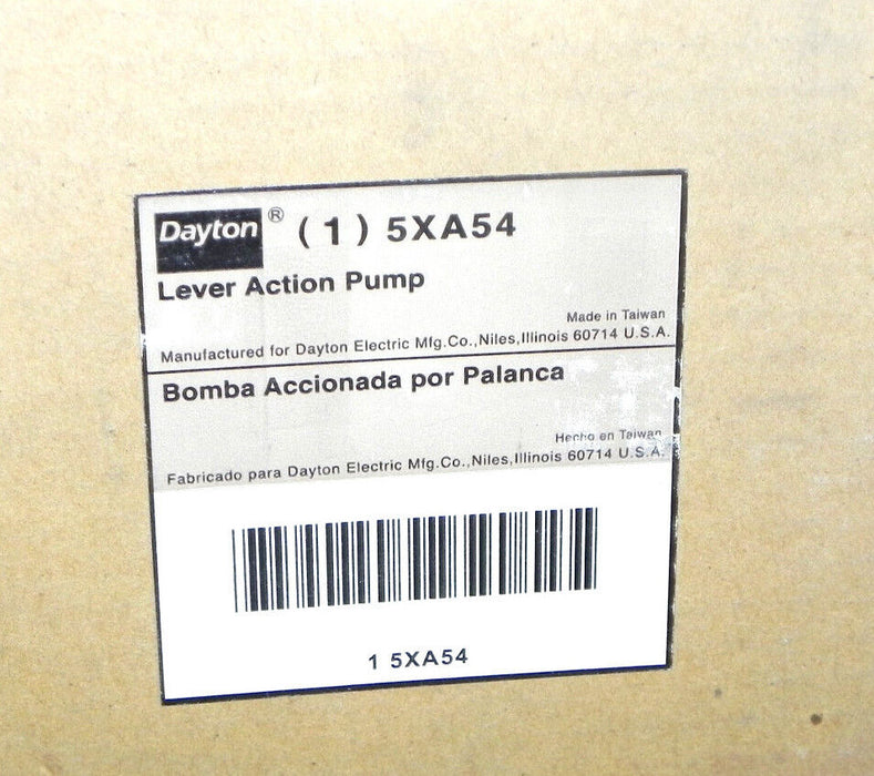 NIB DAYTON 5XA54 LEVER ACTION PUMP 20OZ 36''