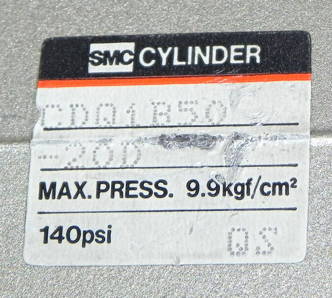 SMC CDQ1B50-20D CYLINDER CDQ1B5020D 140PSI