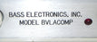 BASS ELECTRONICS MODEL BVLACOMP