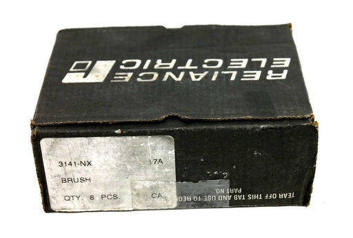 BOX OF 8 RELIANCE ELECTRIC 3141-NX CARBON BRUSHES 17A 3141NX NIB