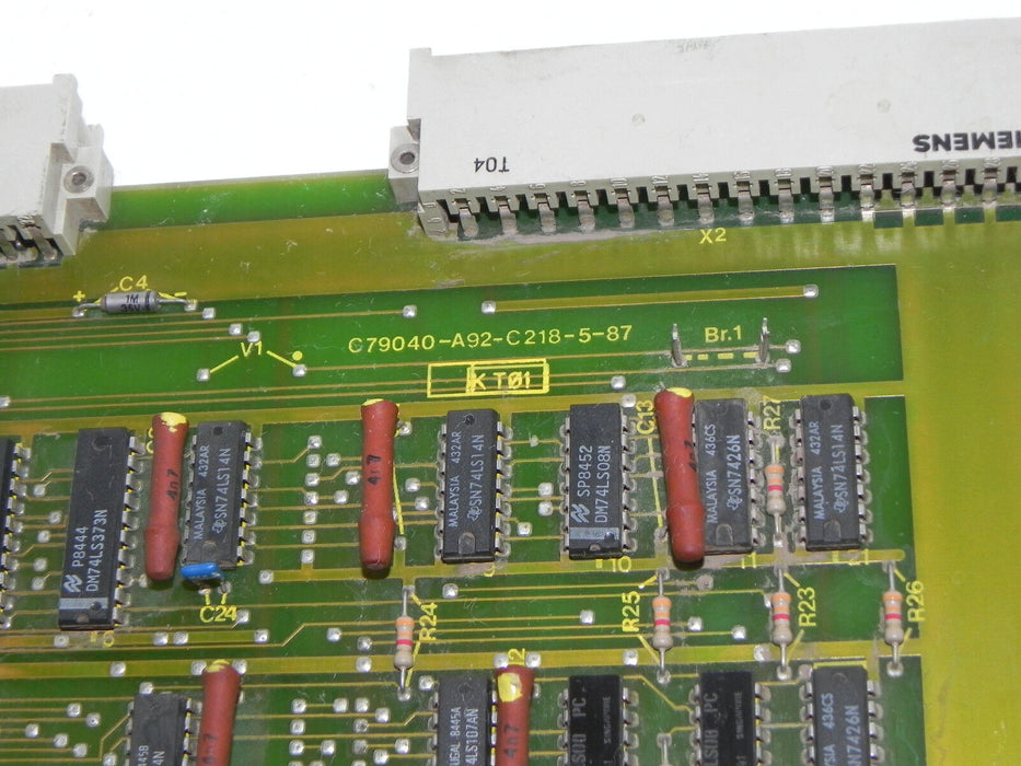 SIEMENS C79040-A92-C218-5-87 I/O MODULE C79040-A0092-C218-06-85