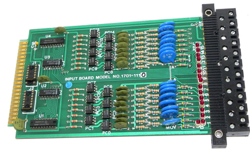 MCGILL 1701-1110 INPUT BOARD 17011110, PCB P/N Q6511, ASSY P/N: Q8011 REV. C