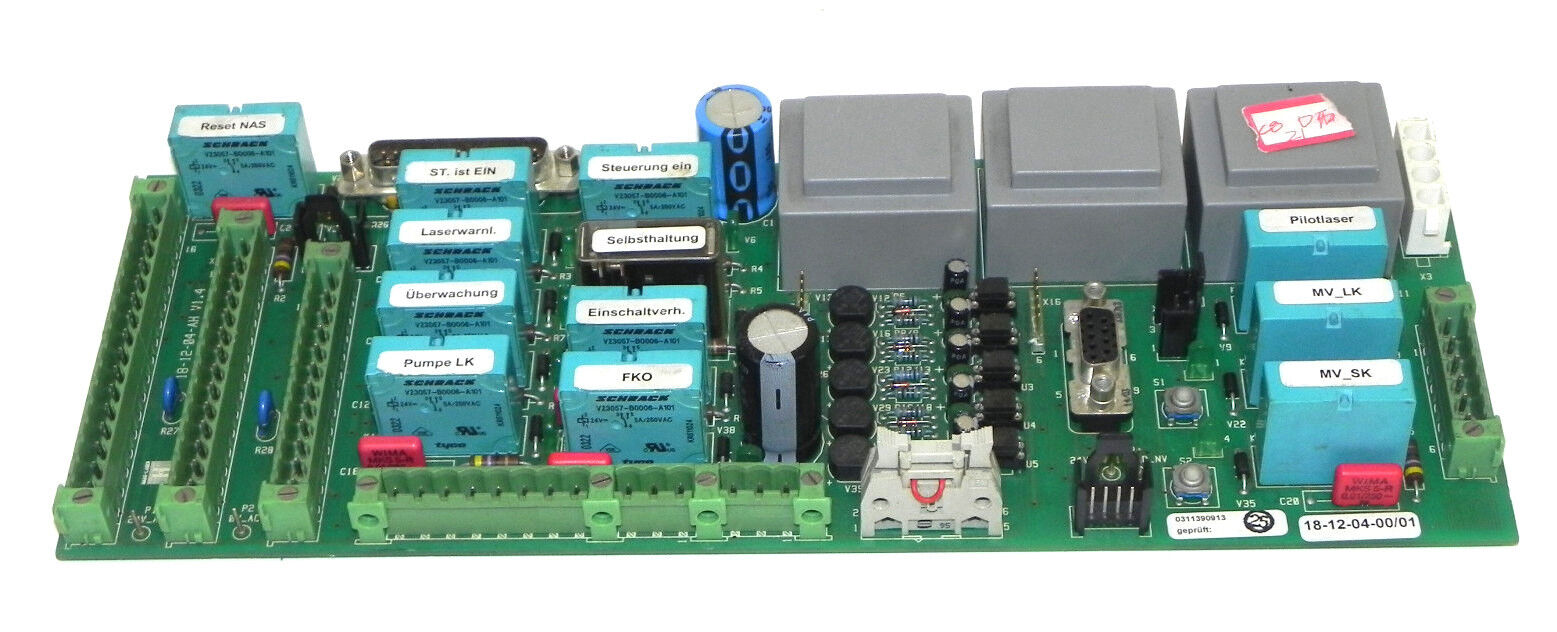 HASS LASER 18-12-04-AH V1.4 CONTROL BOARD 181204AH, 18-12-04-00/01, 18-12-04-LS